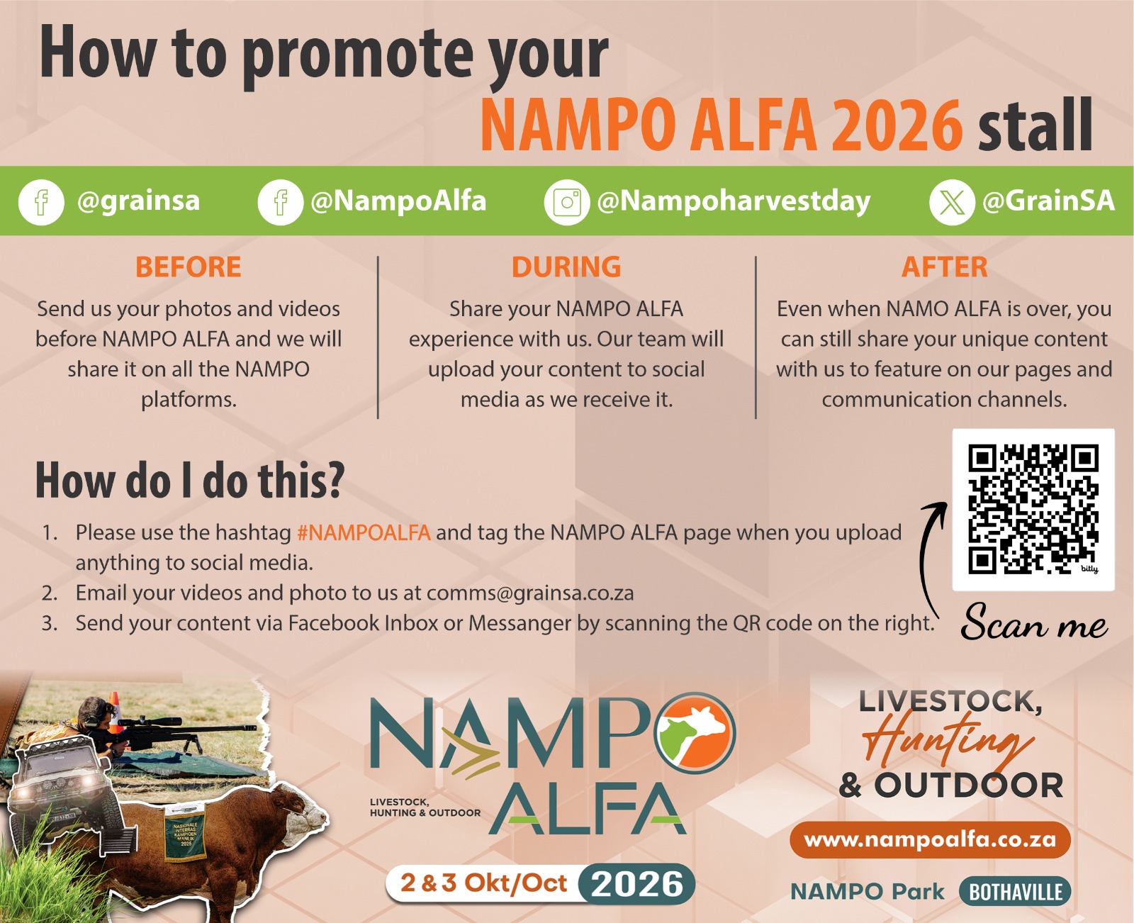 Promote your Nampo Alfa stall